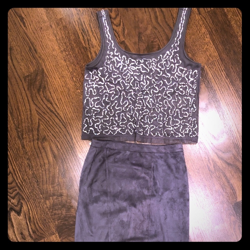 Amisu Pencil skirt and forever 21 Top